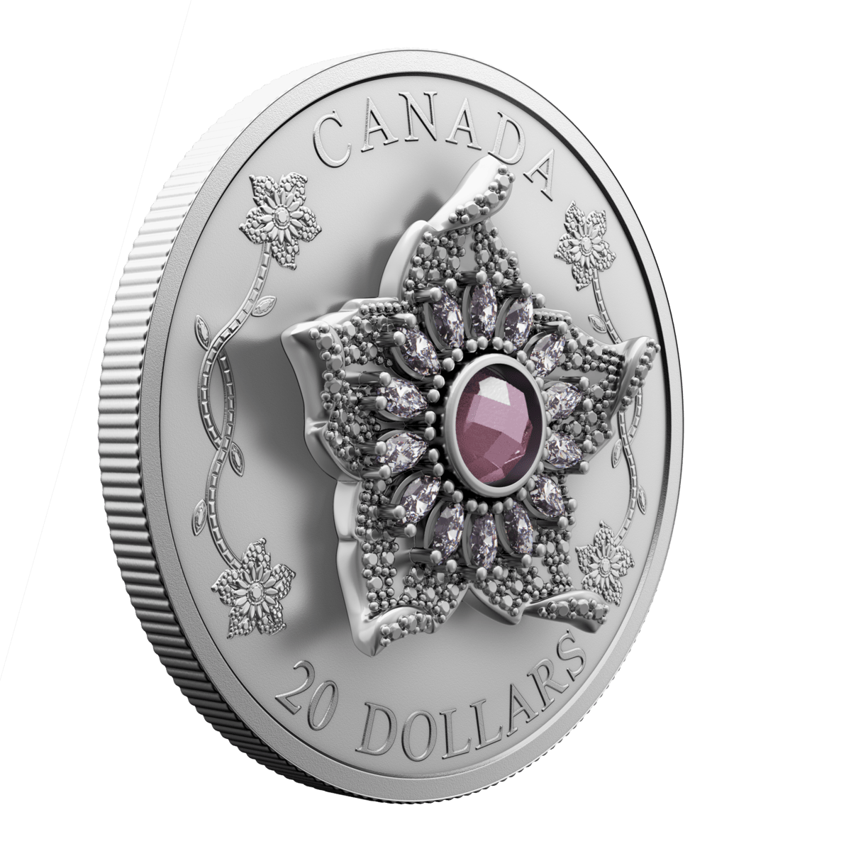 2025 $20 Williamson Diamond Brooch - Pure Silver Coin