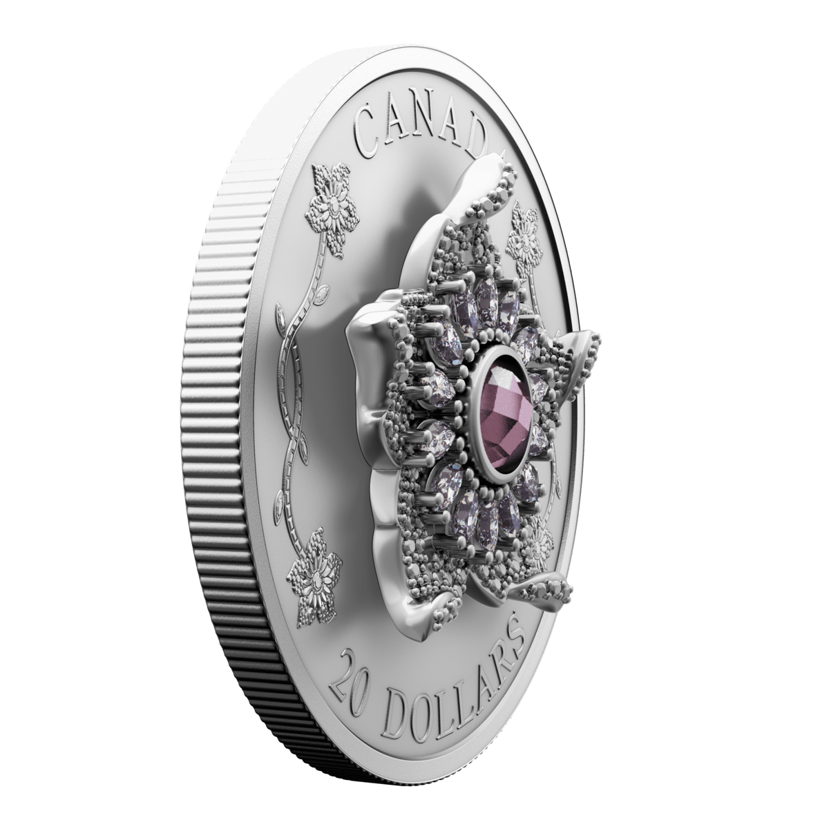2025 $20 Williamson Diamond Brooch - Pure Silver Coin
