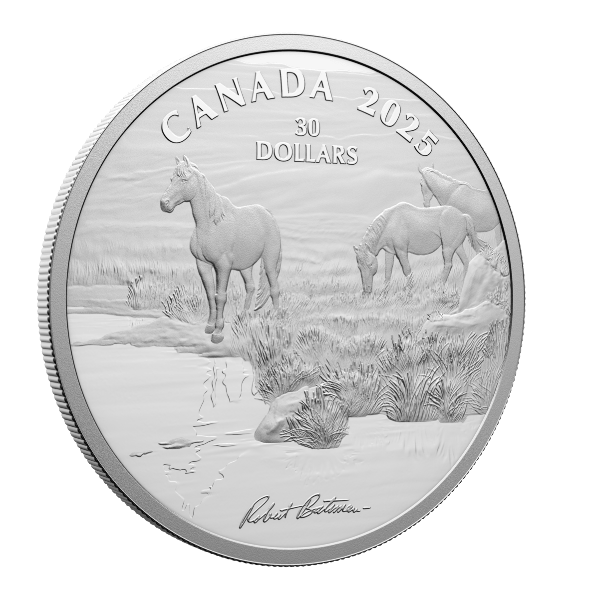 2025 $30 Mustang Country: By Robert Bateman - Pure Silver Coin