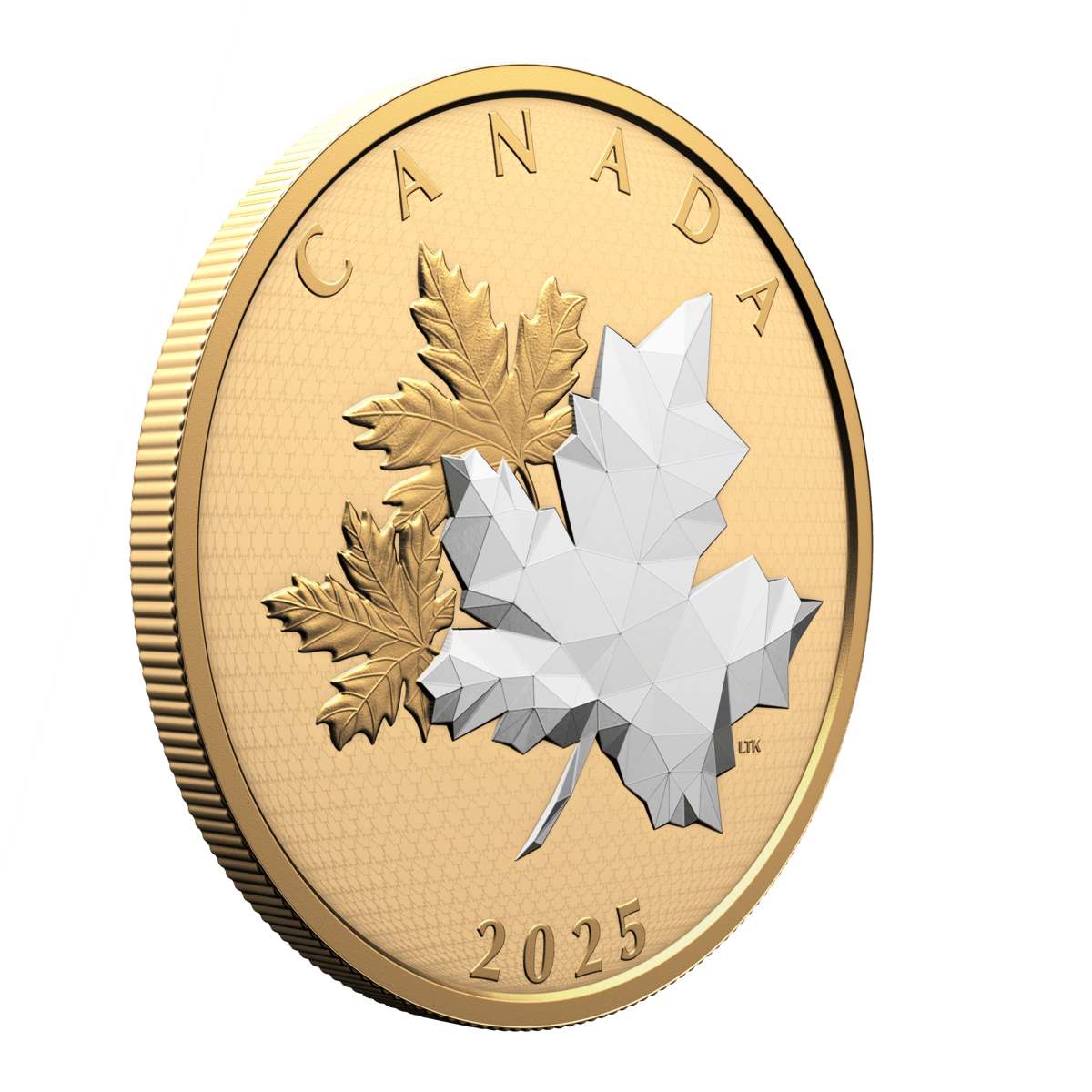 2025 $50 Maple Leaves in Motion - Pure Silver Coin