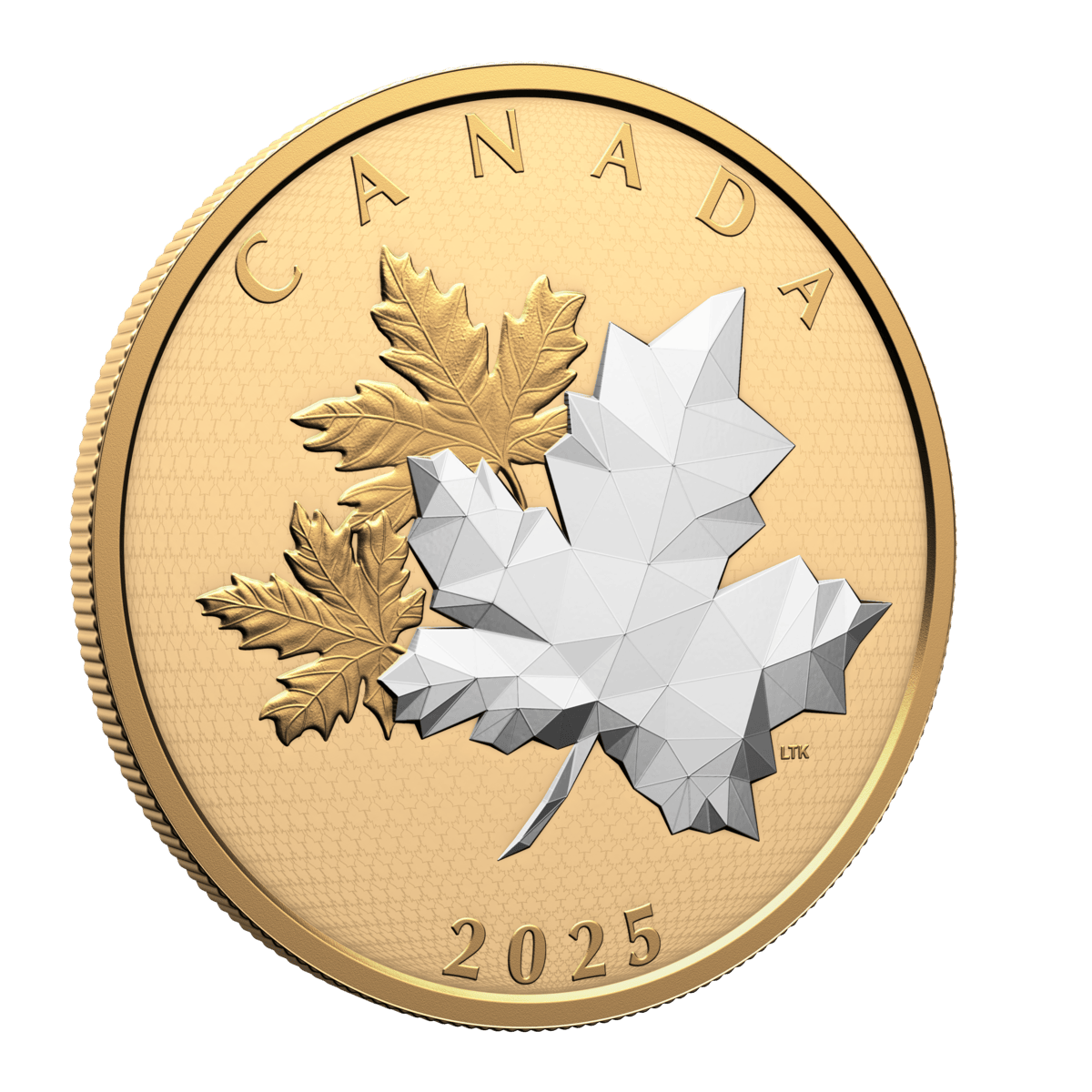 2025 $50 Maple Leaves in Motion - Pure Silver Coin