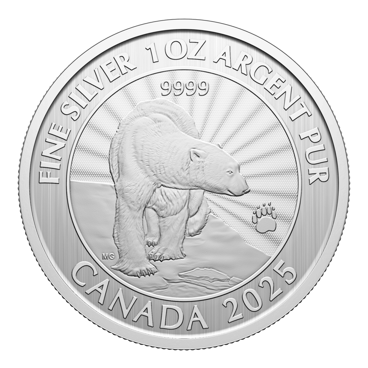 2025 $5 First Strikes: The Majestic Polar Bears - Pure Silver Coin
