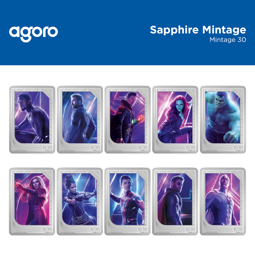 2025 $2 Marvel Infinity Saga Pure Silver Trading Coins