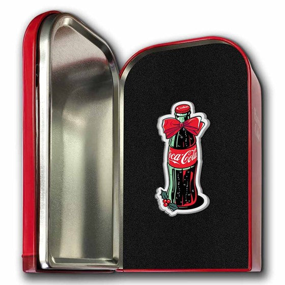 2025 $2 Coca-Cola Holiday Bottle - Pure Silver Coin