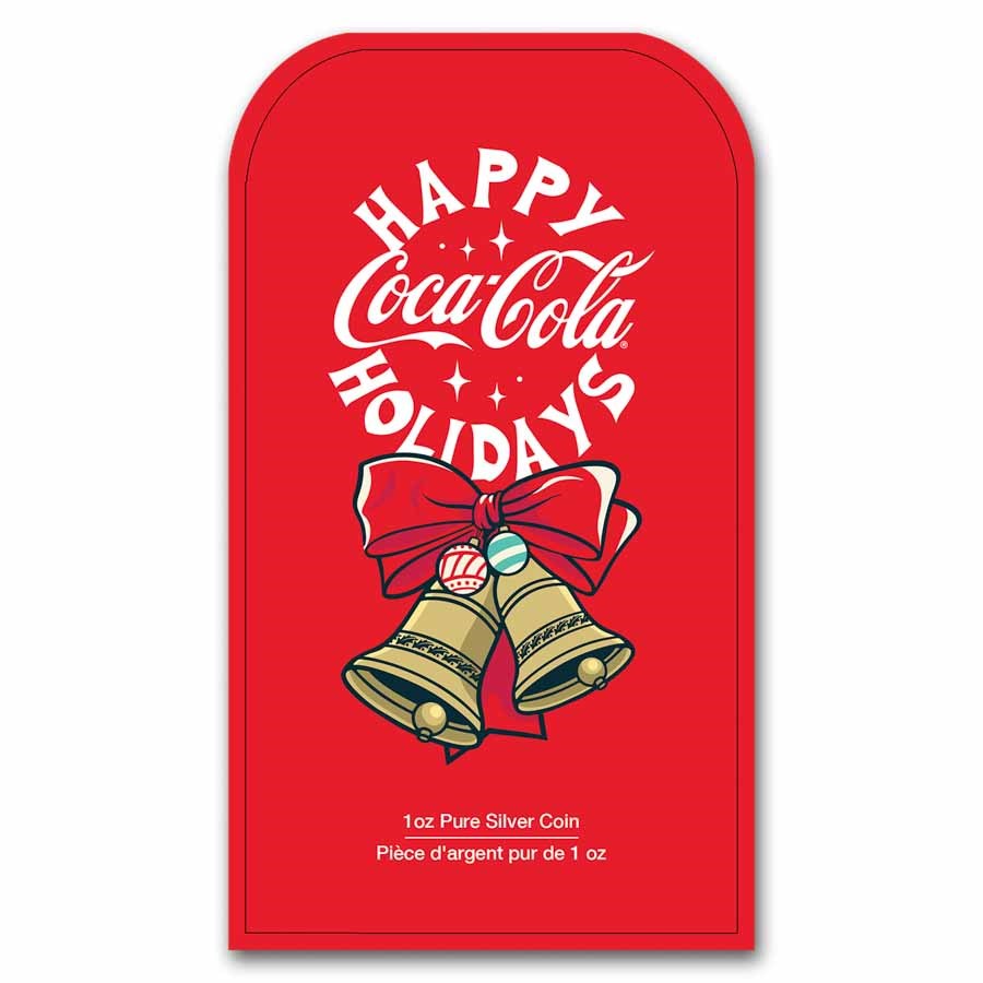 2025 $2 Coca-Cola Holiday Bottle - Pure Silver Coin