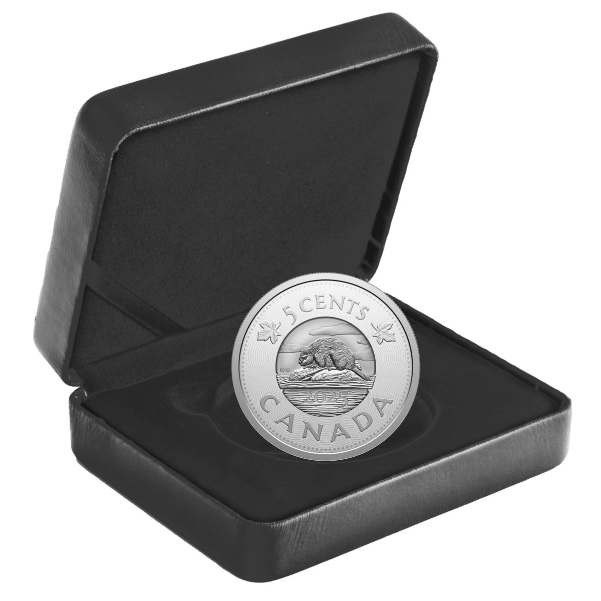 2025 5 Cent Multilayered Beaver - Pure Silver Coin