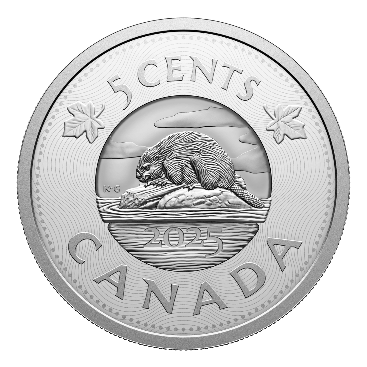 2025 5 Cent Multilayered Beaver - Pure Silver Coin