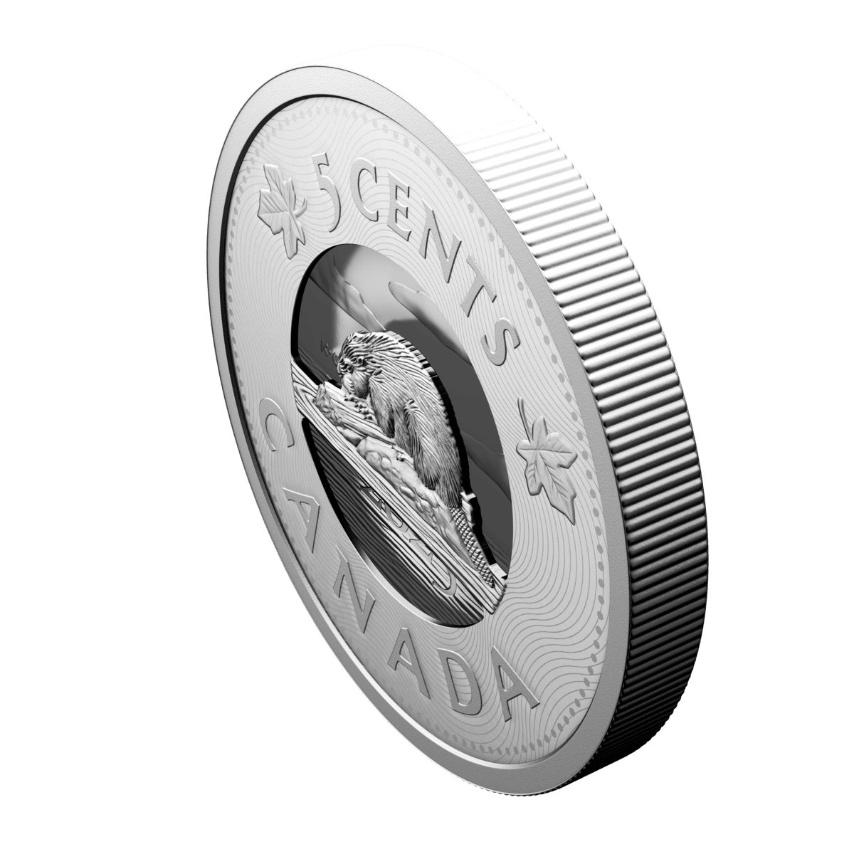 2025 5 Cent Multilayered Beaver - Pure Silver Coin