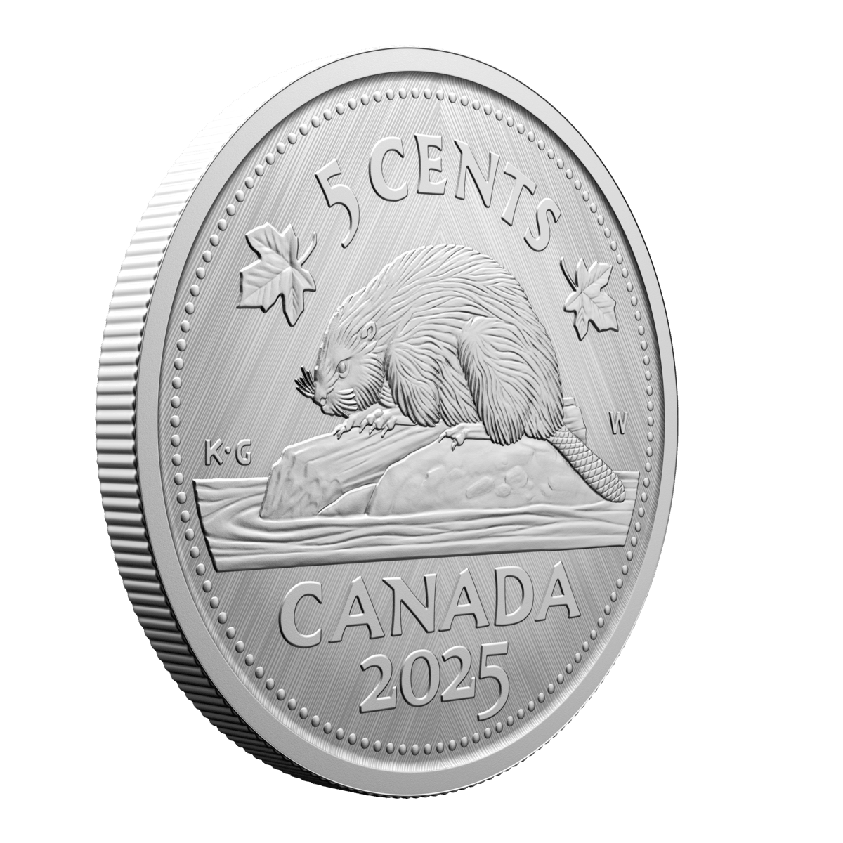2025 5 Cent Tribute: W Mint Mark Beaver - Pure Silver Coin
