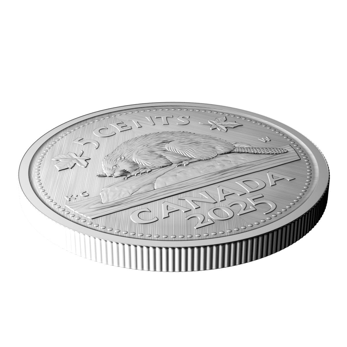 2025 5 Cent Tribute: W Mint Mark Beaver - Pure Silver Coin