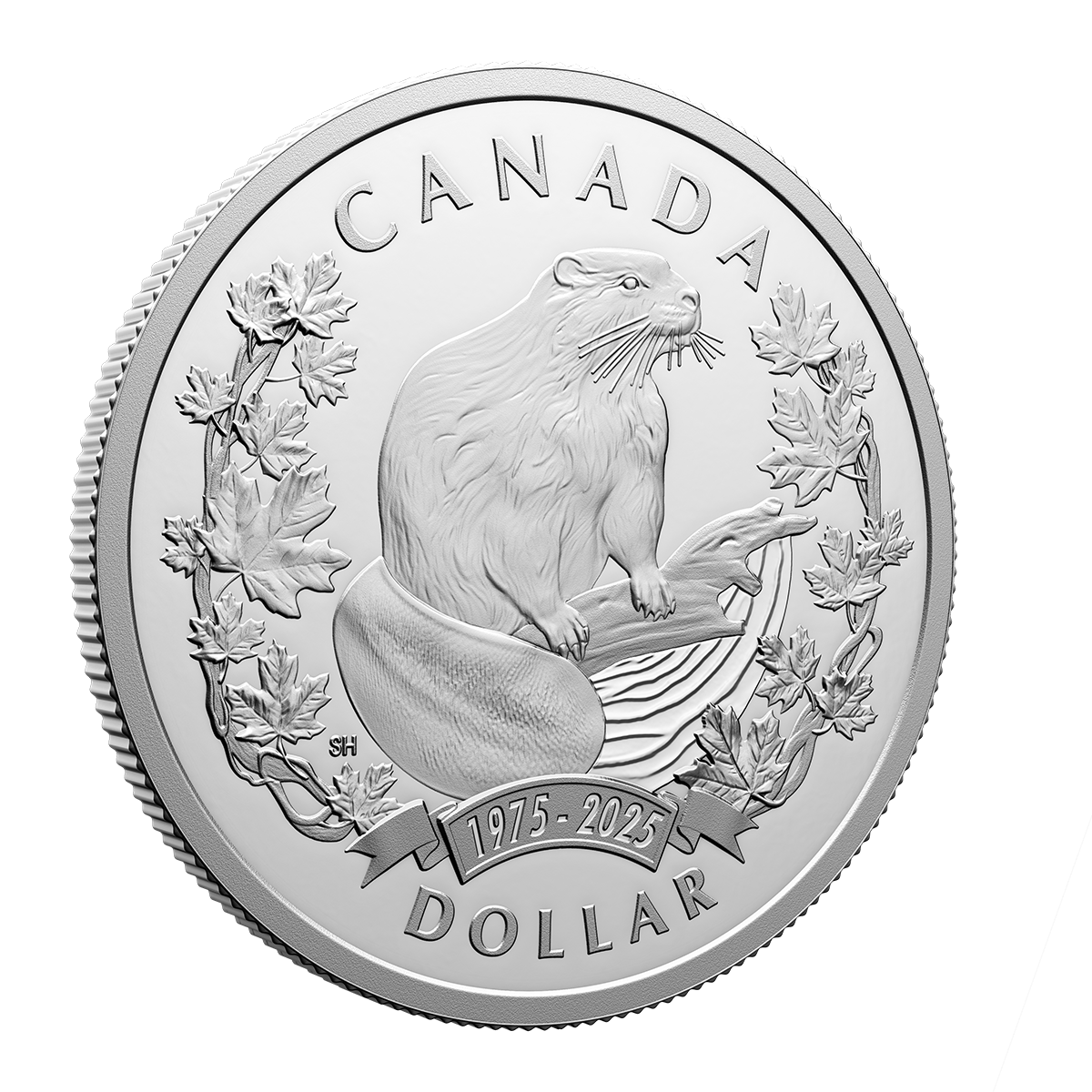 2025 $1 50th Anniversary of the Beaver as an Official Symbol - Pure Silver Coin