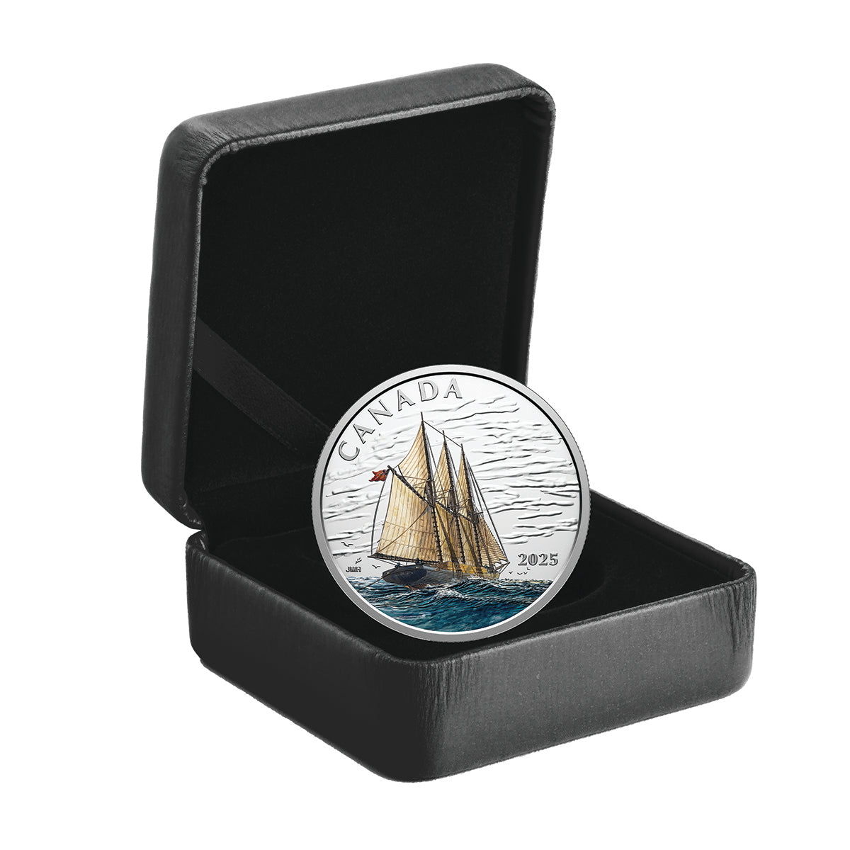 2025 $15 Tall Ships: Three-Masted Schooner - Pure Silver Coin