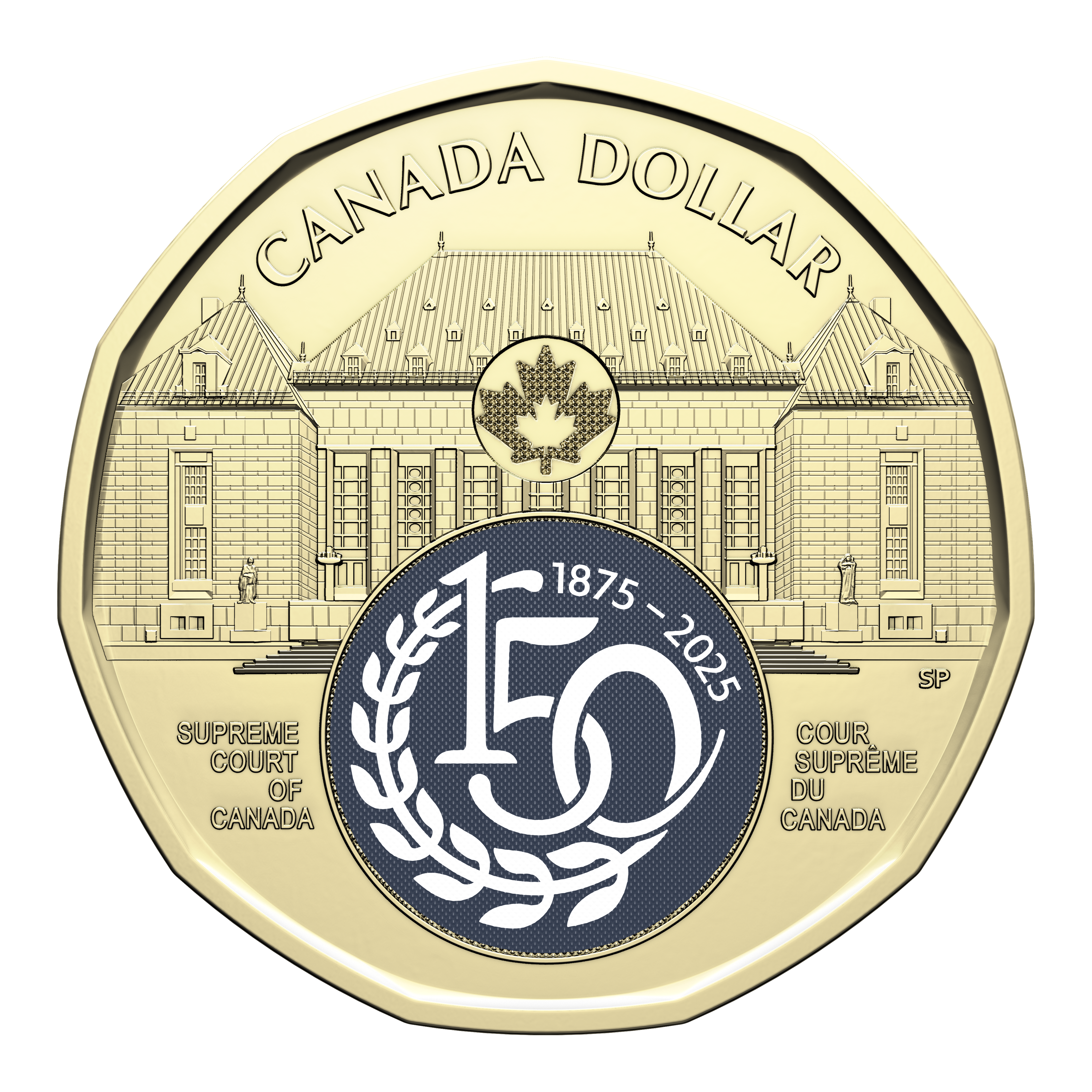 2025 $1 Supreme Court of Canada 150th Anniversary Special Wrap Roll (Colourized)