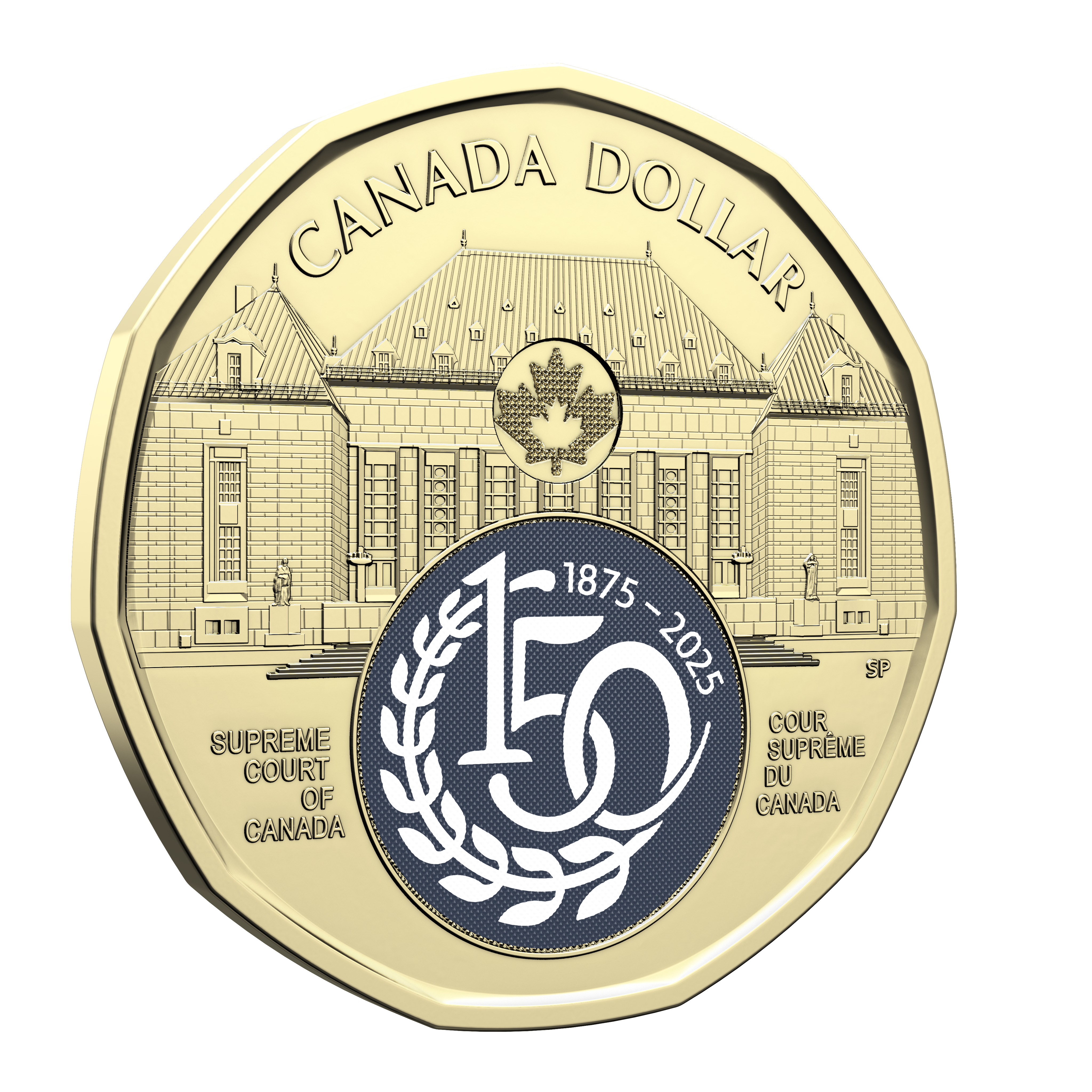 2025 $1 Supreme Court of Canada 150th Anniversary Special Wrap Roll (Colourized)