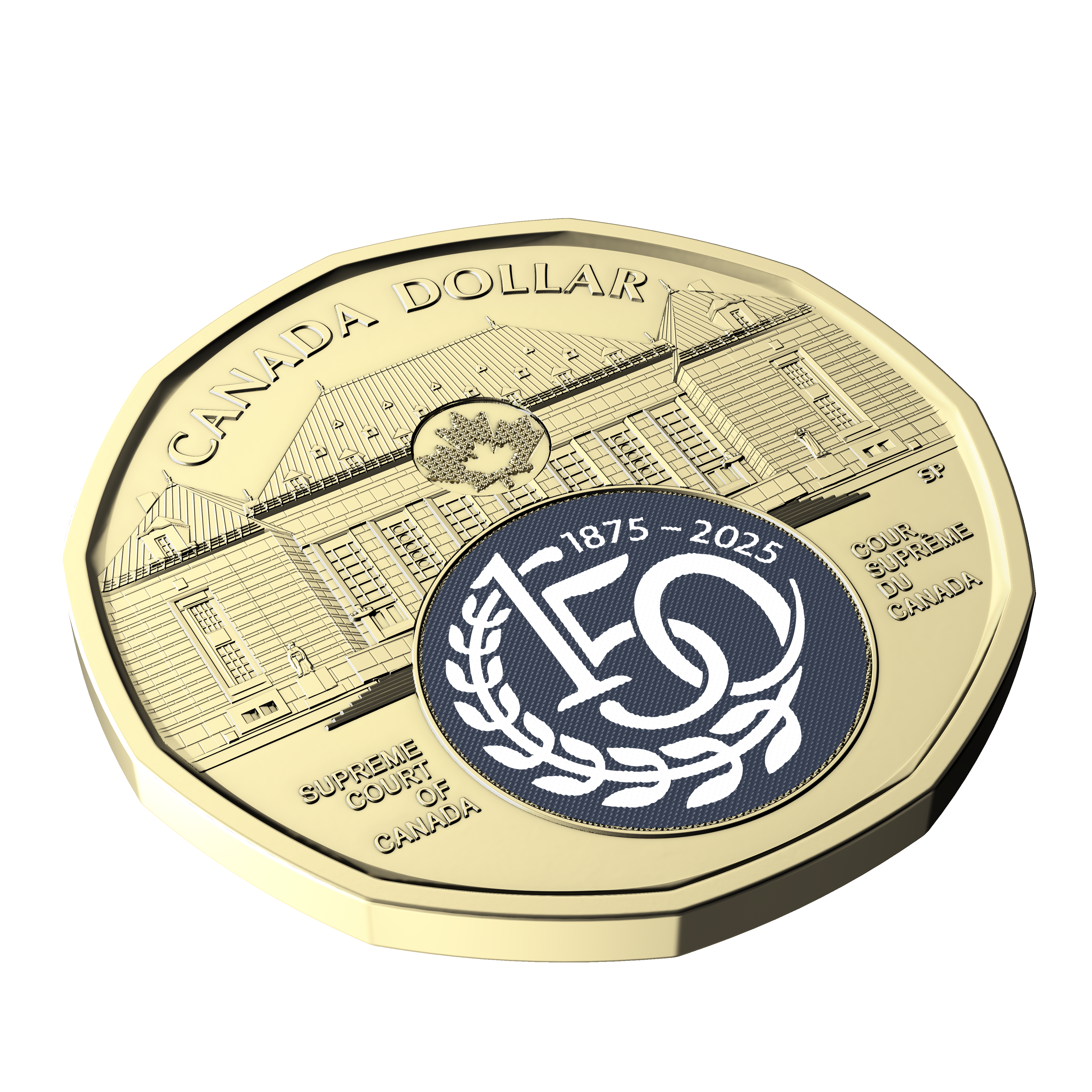 2025 $1 Supreme Court of Canada 150th Anniversary Special Wrap Roll (Colourized)