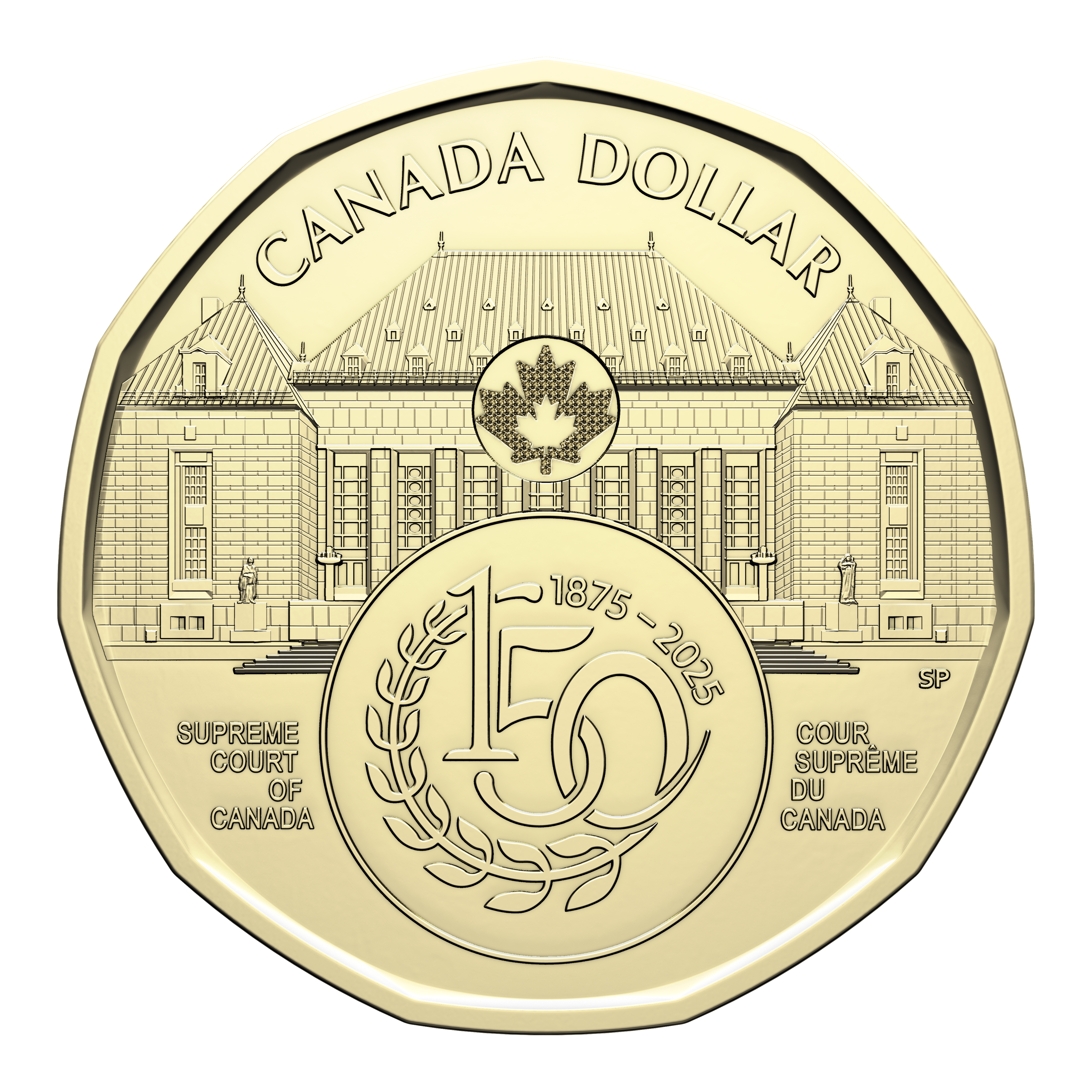 2025 $1 Supreme Court of Canada 150th Anniversary Special Wrap Roll (Non-Colourized)