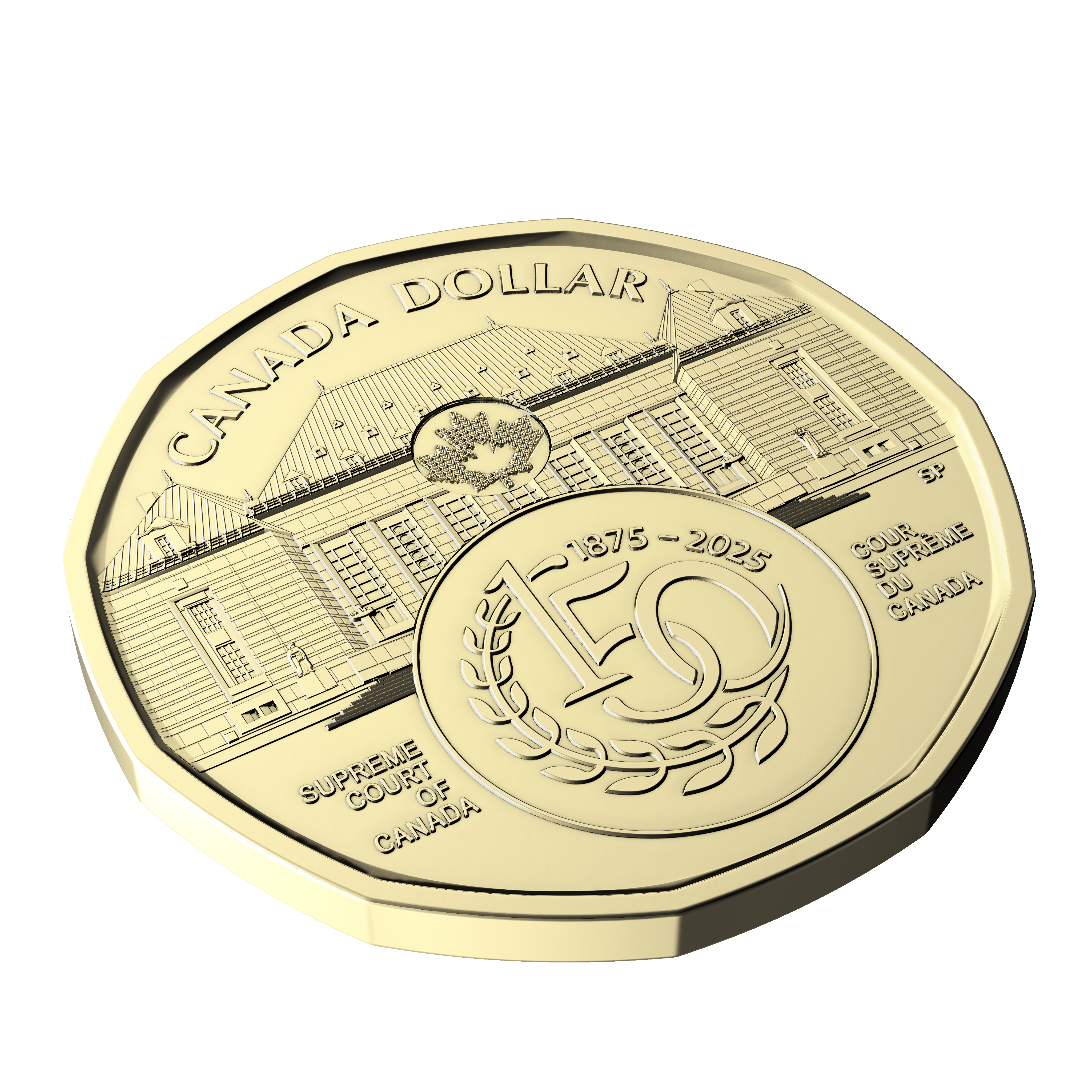 2025 $1 Supreme Court of Canada 150th Anniversary Special Wrap Roll (Non-Colourized)