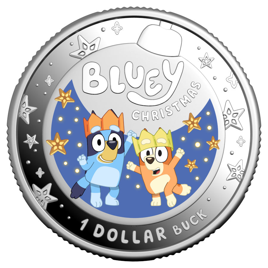 2025 $1 Bluey Christmas – Pure Silver Coin