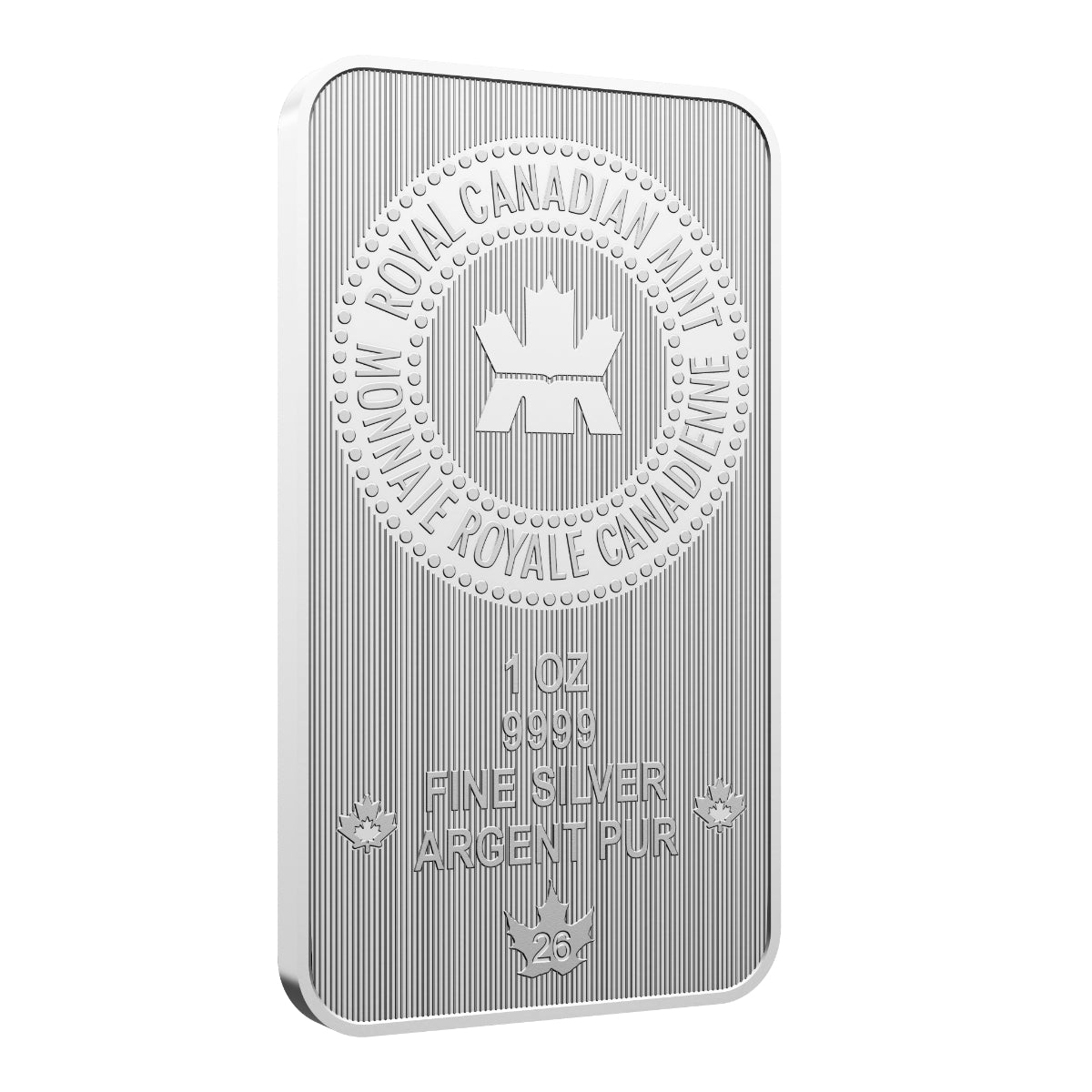 2026 1 oz Pure Silver Bar in Proudly Canadian Packaging - Premium Bullion