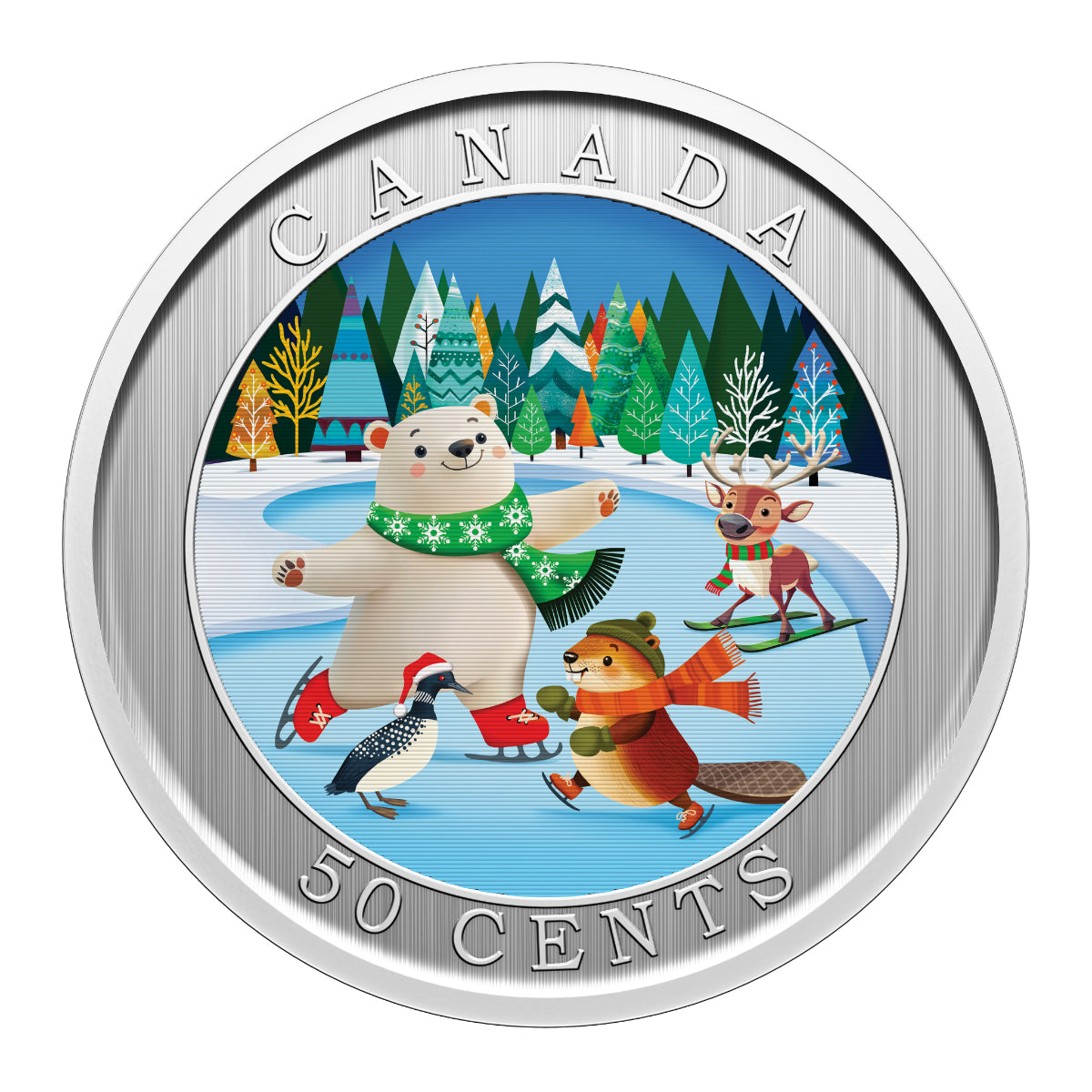 2026 50 Cent Whimsical Winter - Lenticular Coin