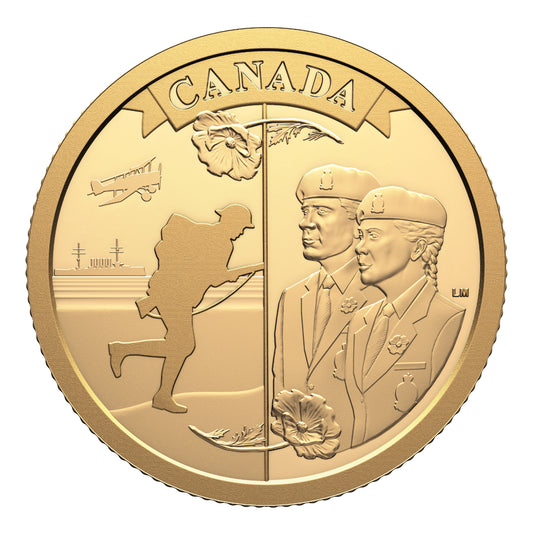 2026 $100 100th Anniversary of the Royal Canadian Legion - Pure Gold Coin