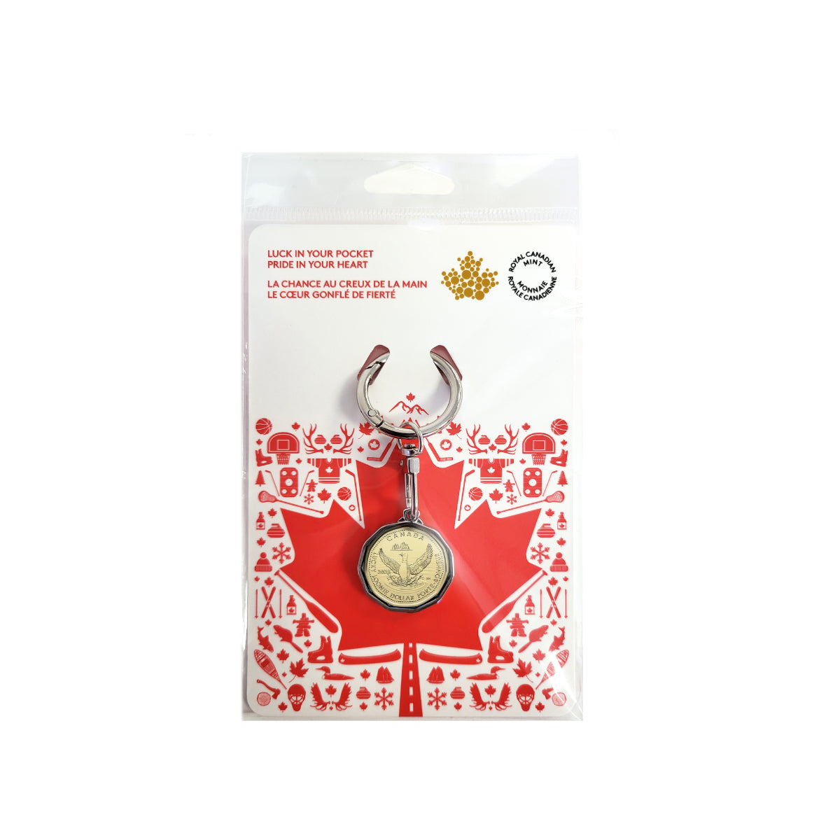 2026 $1 Lucky Loonie in Keychain