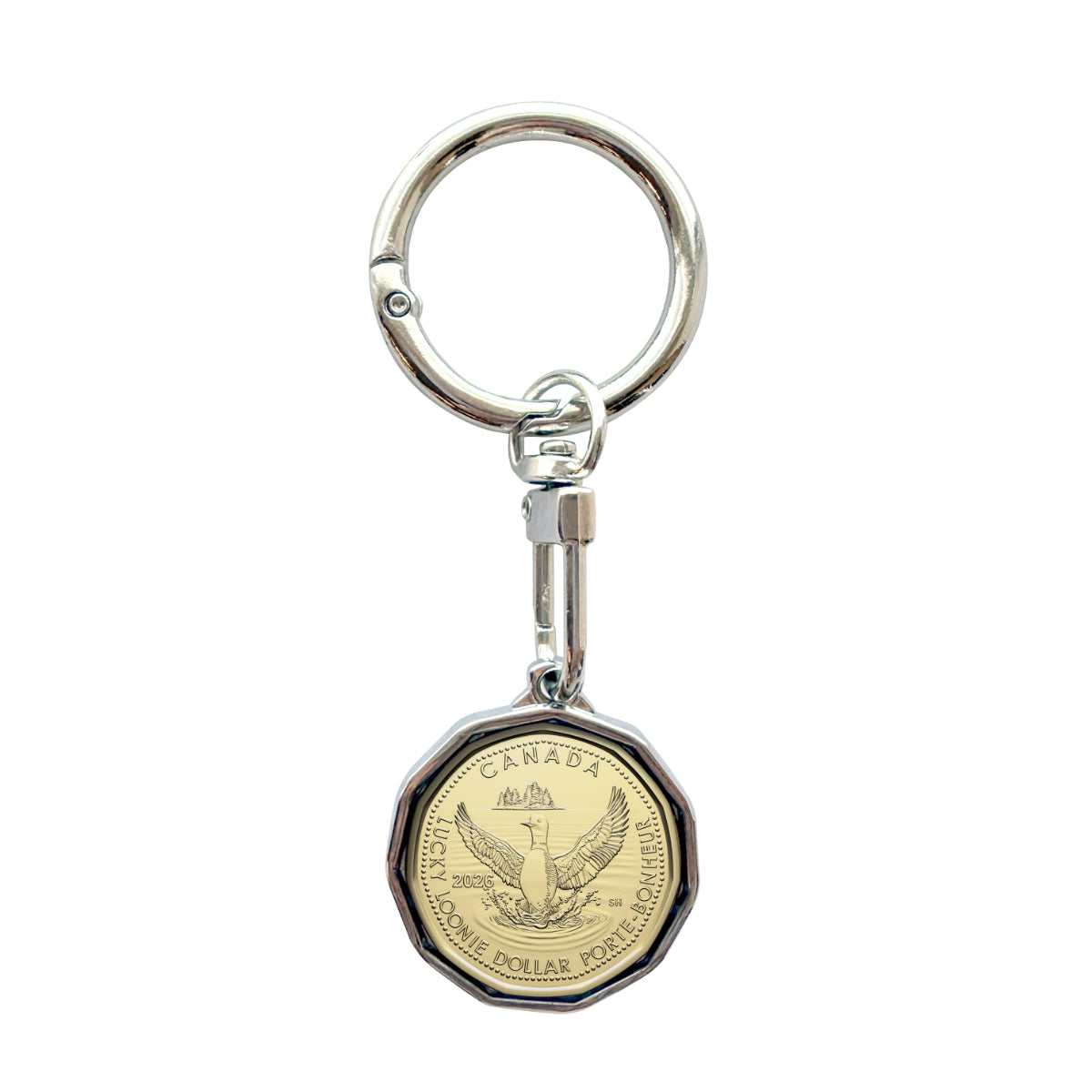 2026 $1 Lucky Loonie in Keychain