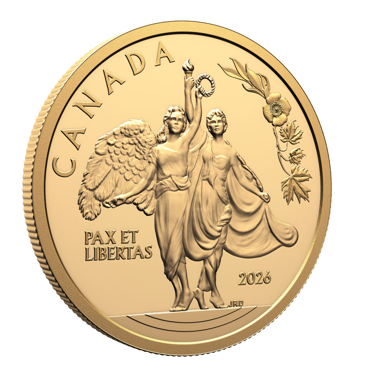 2026 $200 Allegories of Peace and Freedom - Pure Gold Coin