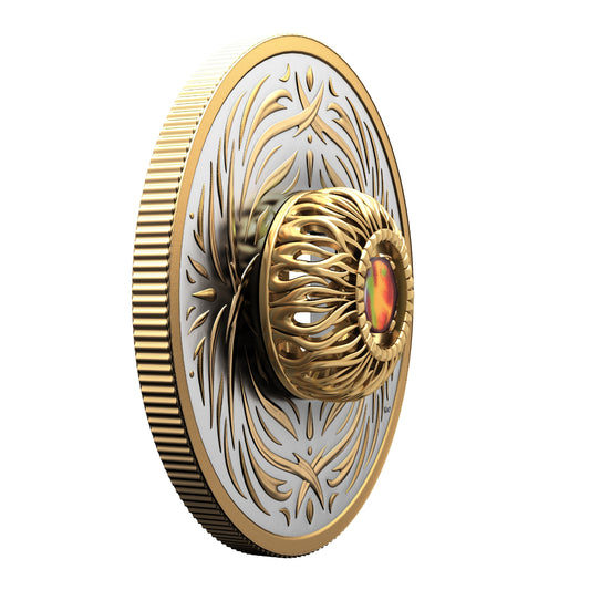 2026 $20 Dancing Ammolite- Elements of Nature: Fire - Pure Silver Coin