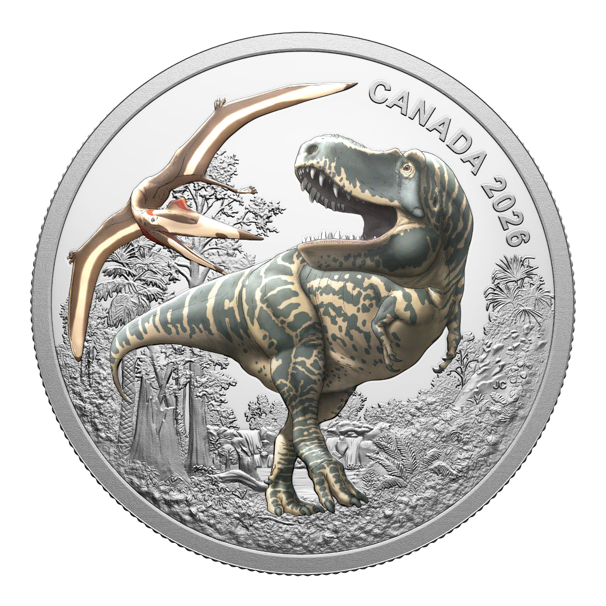 2026 $20 T.Rex - Pure Silver Coin with Black Light