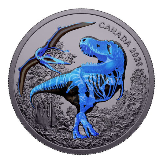 2026 $20 T.Rex - Pure Silver Coin with Black Light
