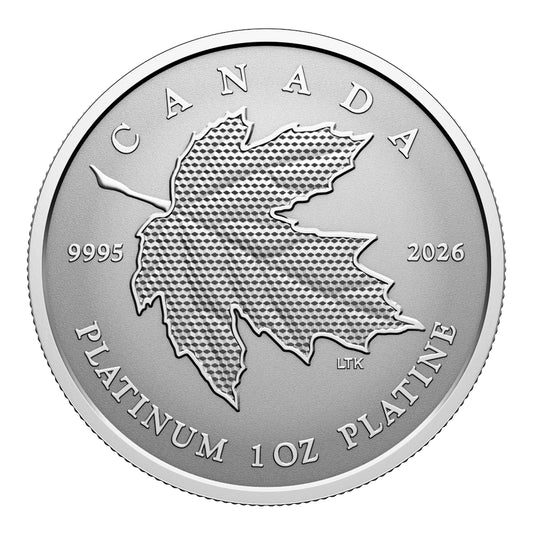 2026 $300 Maple Leaf Forever Pure Platinum Coin