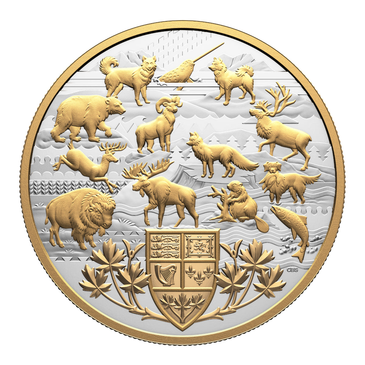 $50 2026 Heraldic Landscape: Animals of Canada - Pure Silver Coin