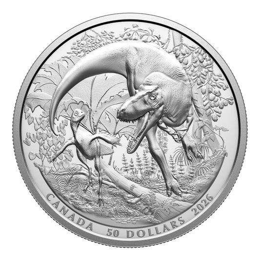 2026 $50 MintLab Exceptional Discoveries: Dinosaurs of Canada - Pure Silver Coin