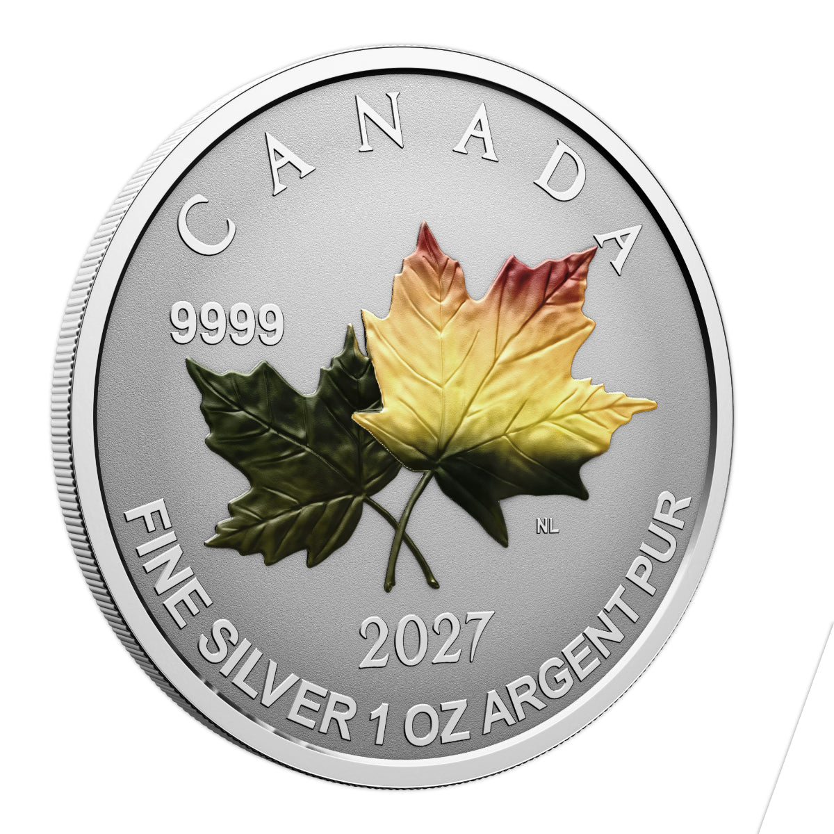 2027 Autumn Leaves - Pure Silver Fractional Set