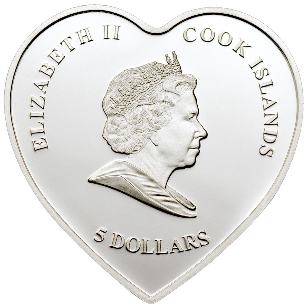 2008 $5 Everlasting Love (Cook Islands) - Sterling Silver Coin