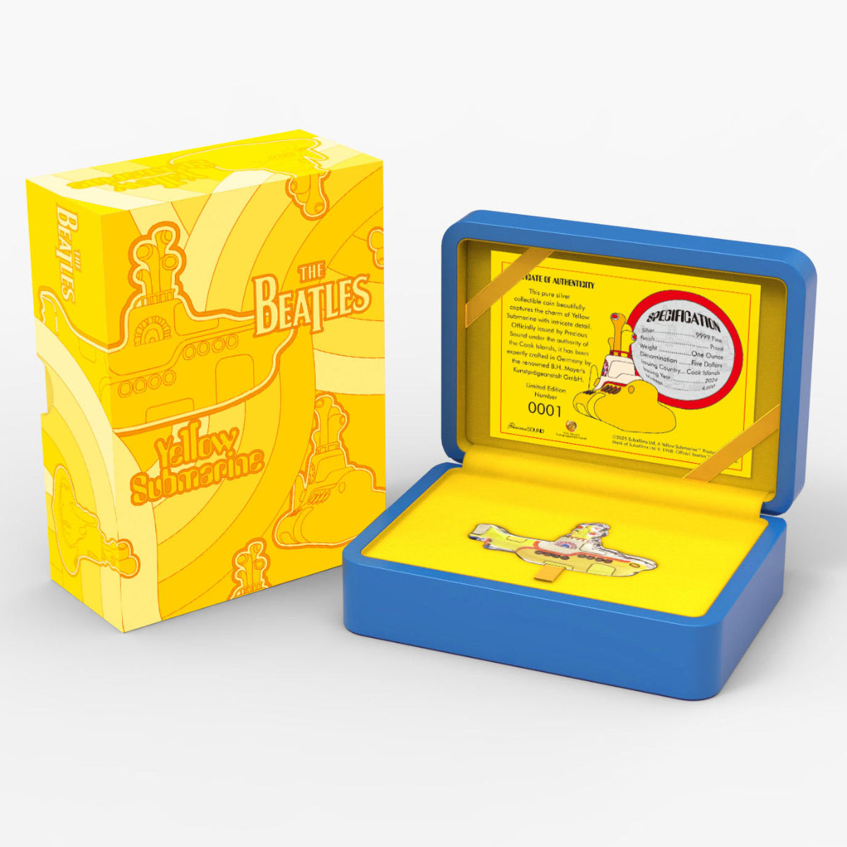 2024 $5 The Beatles: Yellow Submarine - Pure Silver Coin
