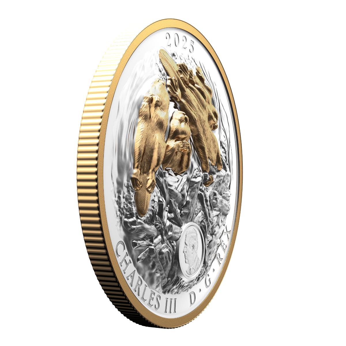 2025 $50 Canadian Symbol: The Beaver - Pure Silver Coin