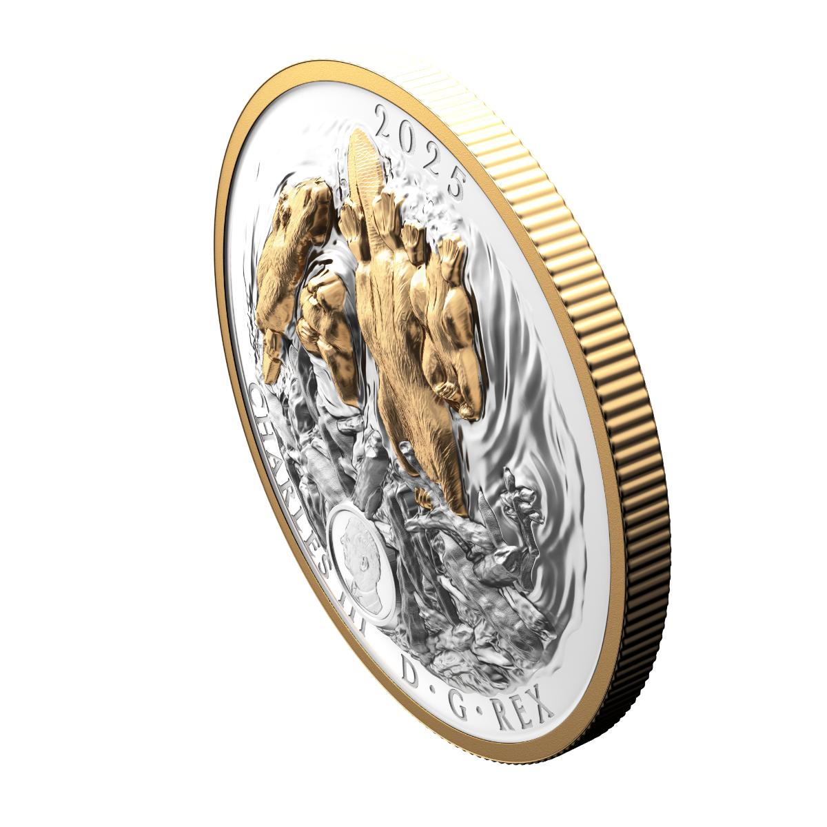 2025 $50 Canadian Symbol: The Beaver - Pure Silver Coin