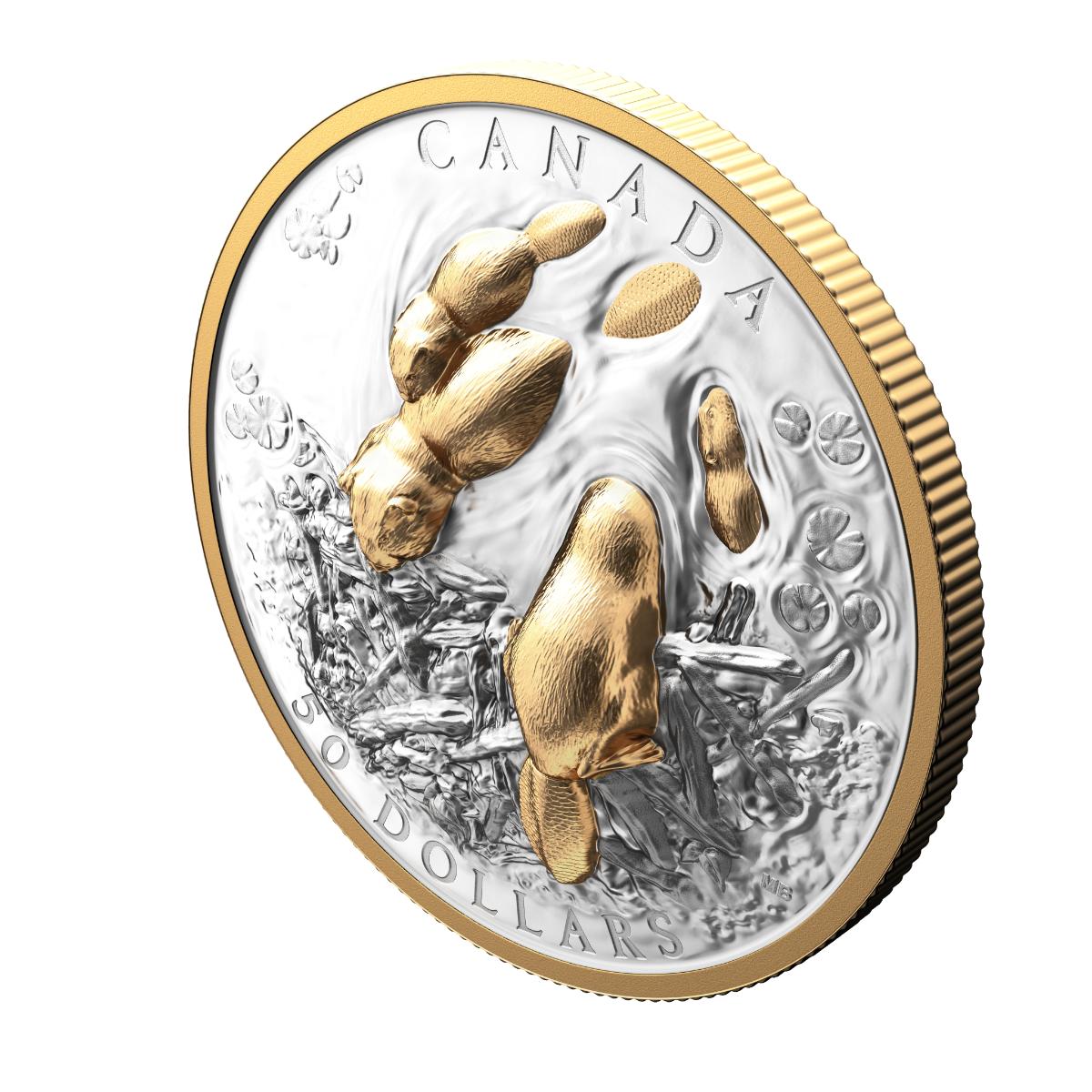 2025 $50 Canadian Symbol: The Beaver - Pure Silver Coin