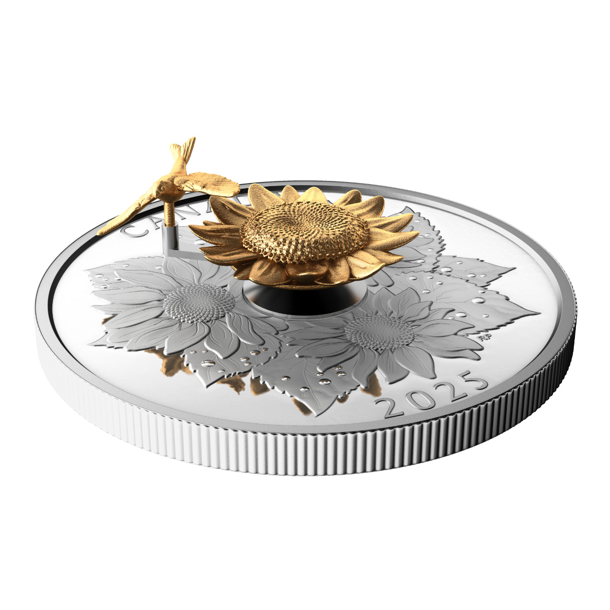 2025 $50 The Goldfinch and the Bloom - Pure Silver Coin