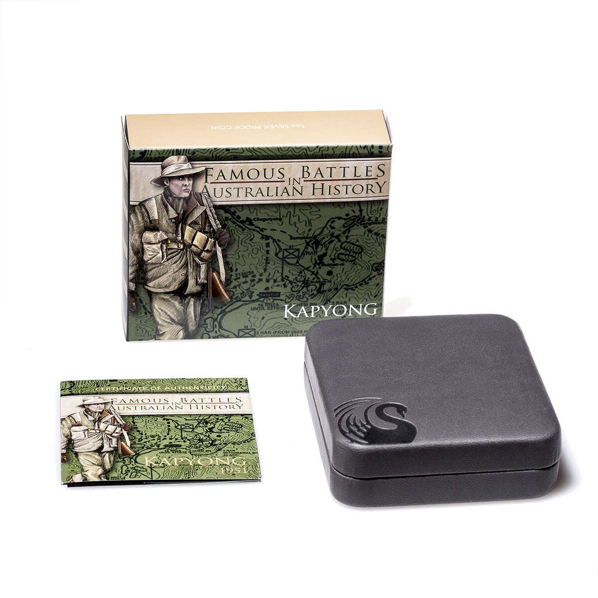 Australia fine silver 2012 - 1 Dollar Elizabeth II Battle of Kapyong 1951 Famous Battles of Australian History