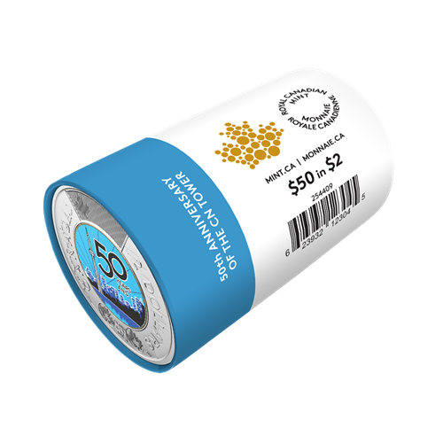 2026 $2 50th Anniversary of the CN Tower - Special Wrap Roll (Colourized)