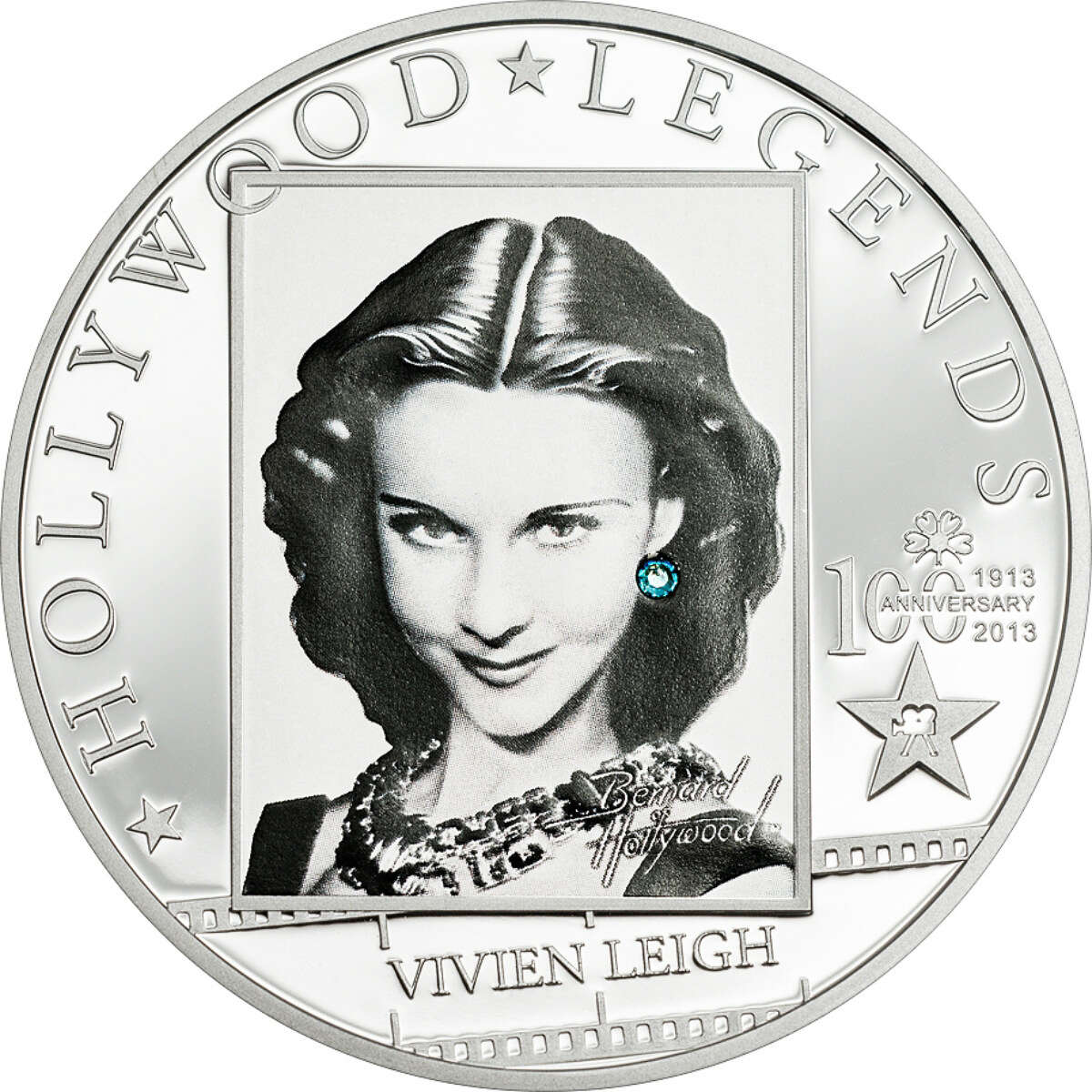 2014 $5 Hollywood Legends: Vivien Leigh - Sterling Silver Coin