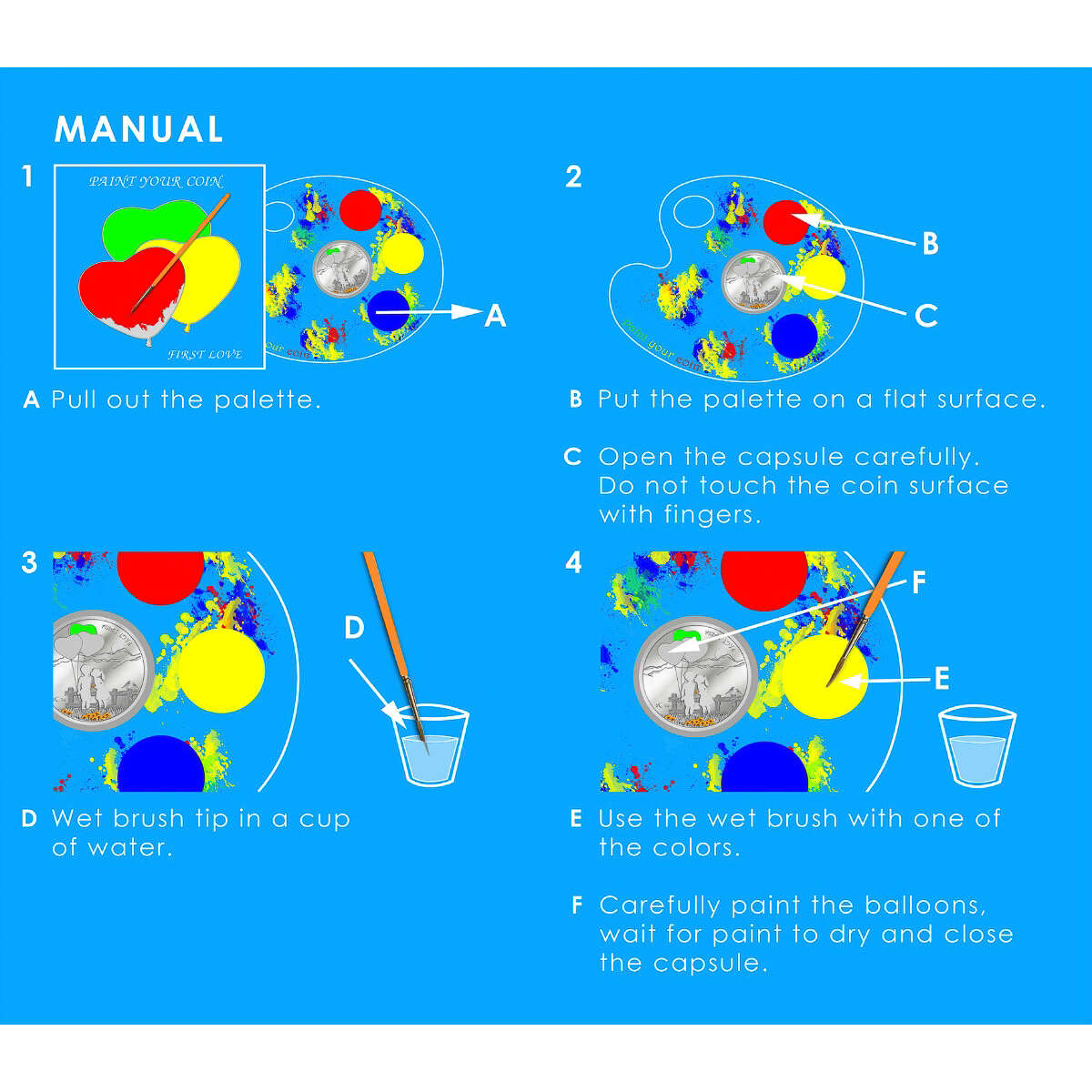 2014 $5 Paint Your Coin: First Love (Cook Islands) - Sterling Silver Coin