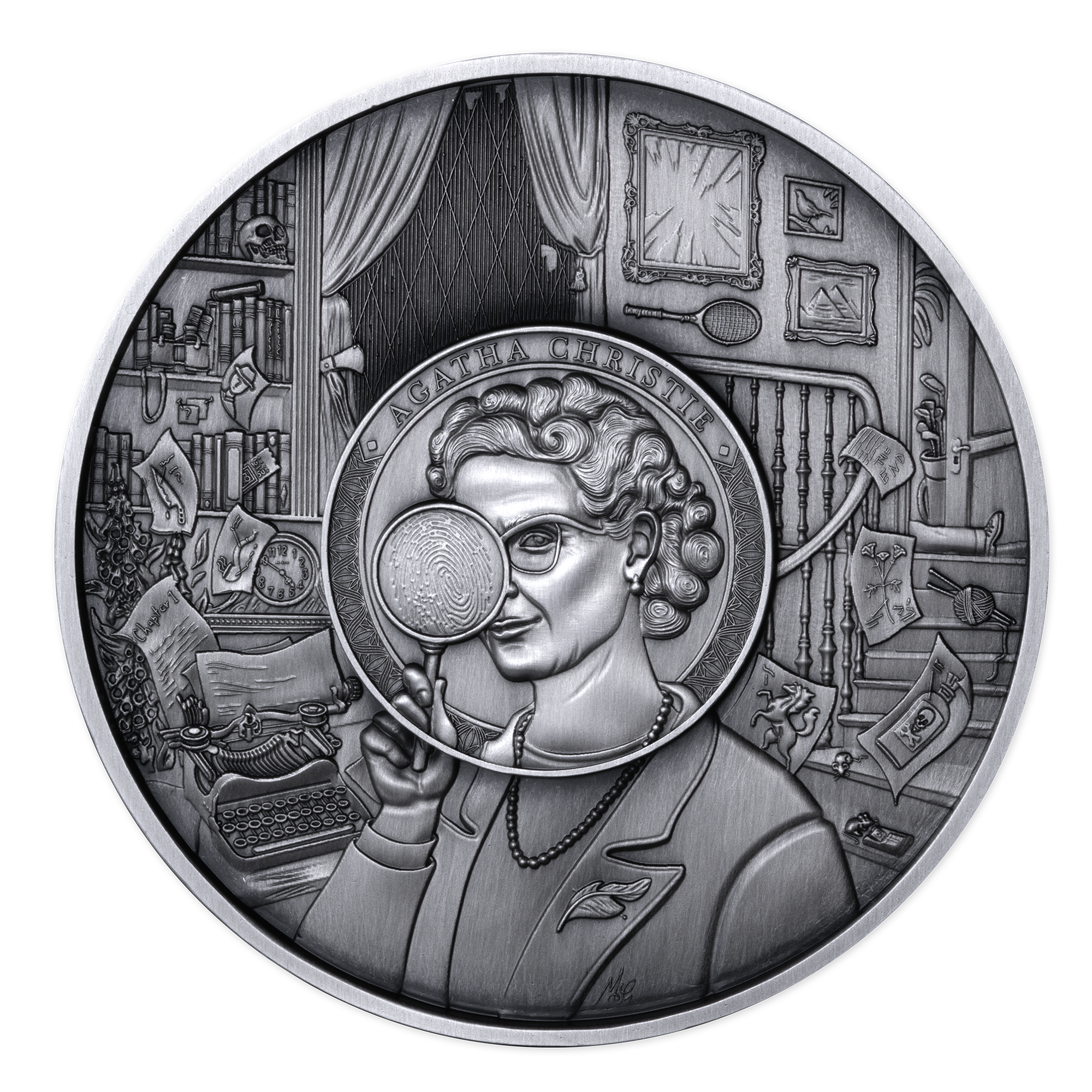 2026 $10 Agatha Christie - Pure Silver Puzzle Coin