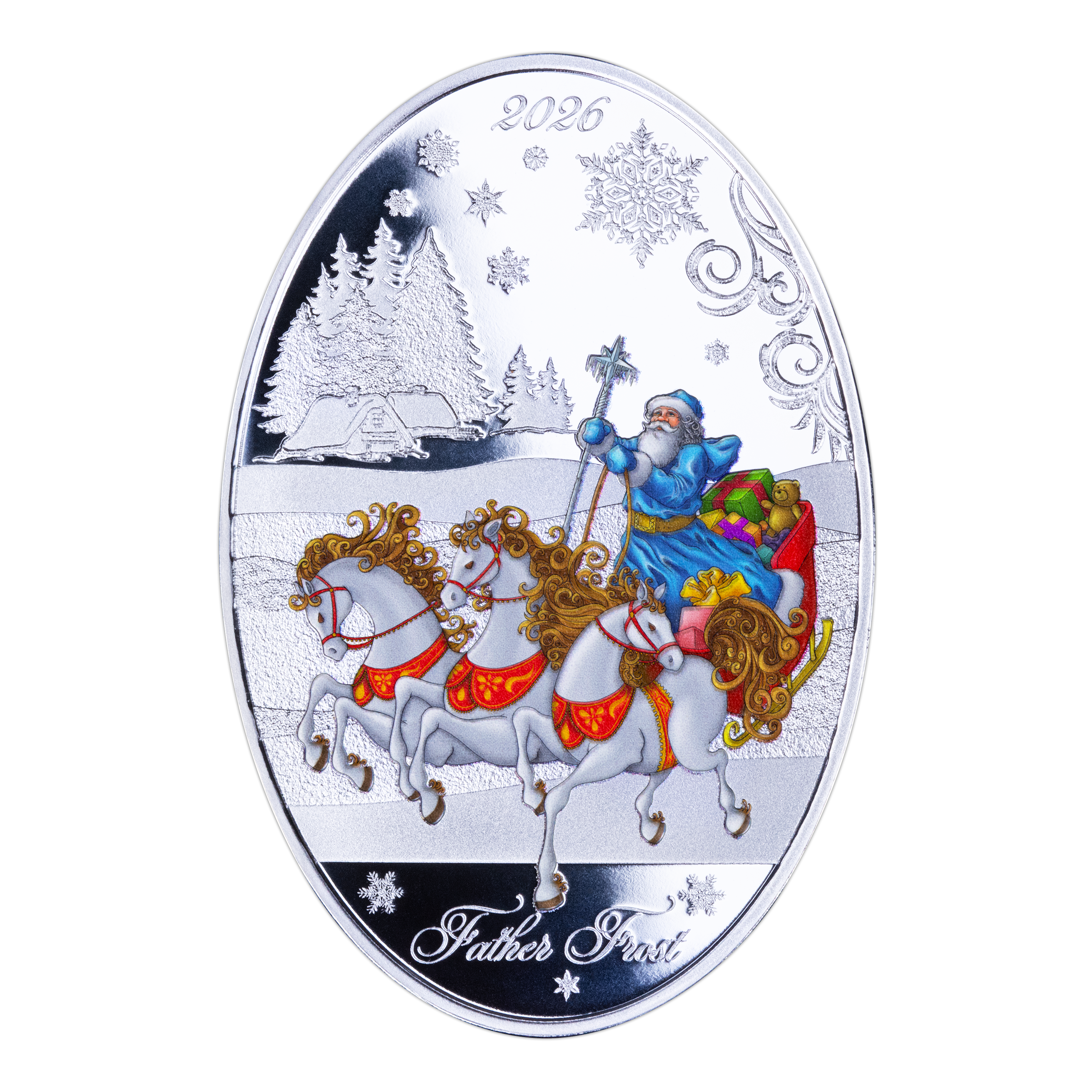 2026 $5 Father Frost Matroyshka Nesting Doll - Pure Silver Coin