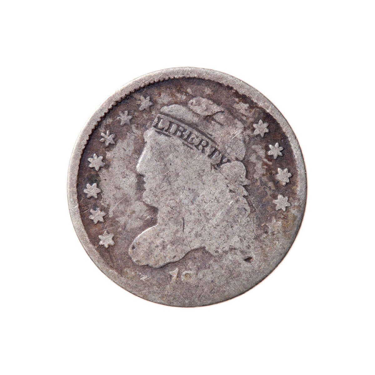 US sold silver half dime Capped Bust