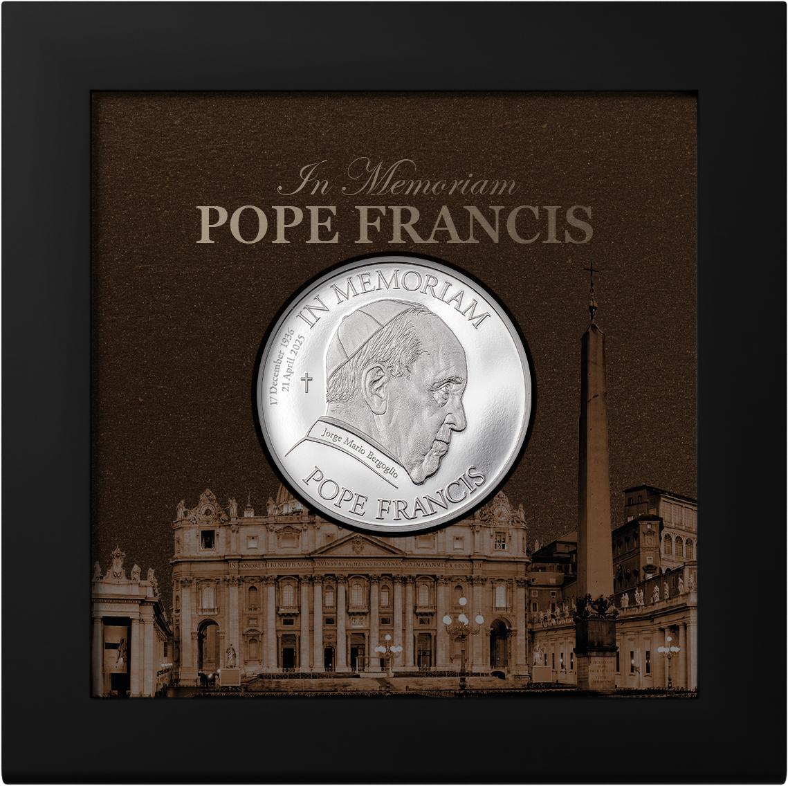 2025 $5 In Memoriam Pope Francis - Pure Silver Coin