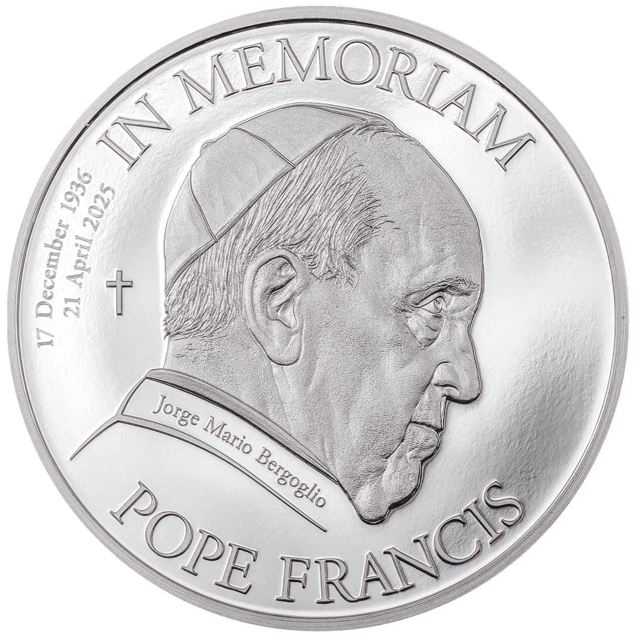2025 $5 In Memoriam Pope Francis - Pure Silver Coin